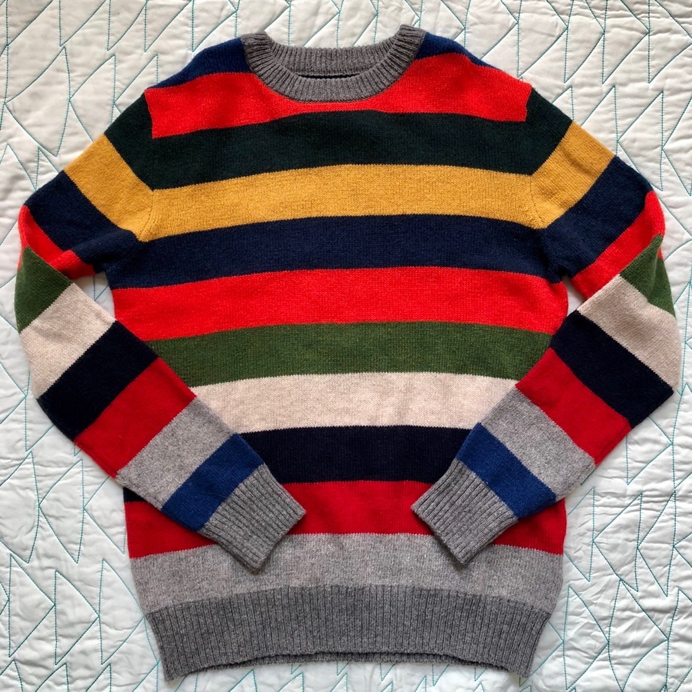 Gap: Boys Multi-color Striped Sweater